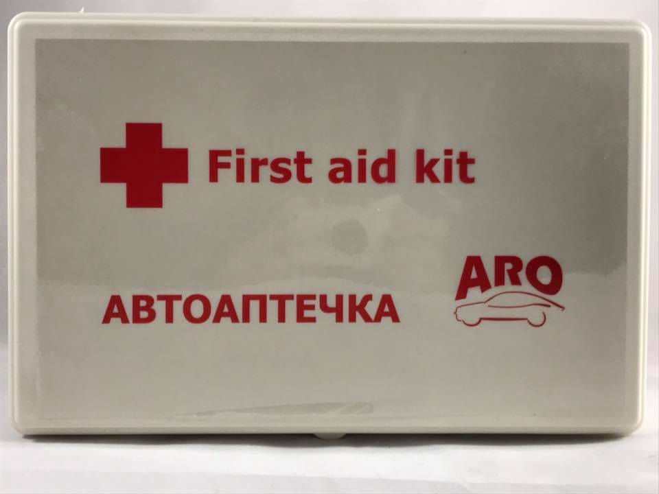 First aid kit in box