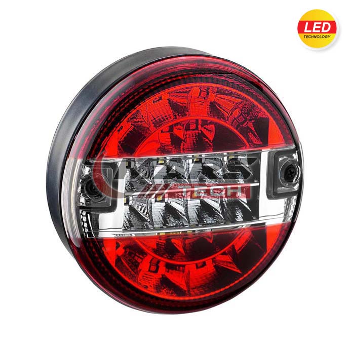 Multifunction Led Rear Lamp 24V, Direction Indicator-Tail-Stop-Reverse , Right = Left - 720120