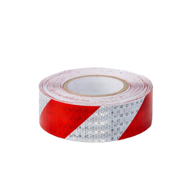 Reflective tape White-Red, Yellow, Red, White - 50m